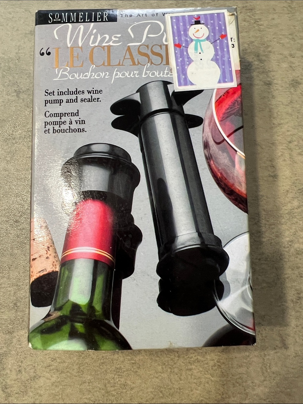 Black Wine Pump and Sealer - Black